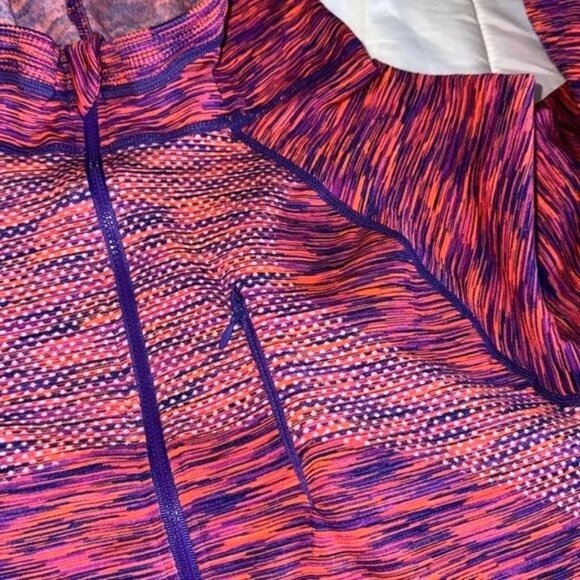 Soho Full-Zip Hooded Jacket Womens Size M Multicolor Stretch Knit - Picture 9 of 9